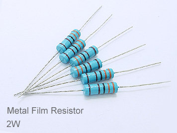 (20pcs) DIP Metal Film Resistor 1% 2W 22Ω(22R)