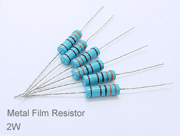 (20pcs) DIP Metal Film Resistor 1% 2W 1.1K