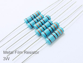 3W Metal Film Resistor Pack,127 Kinds,Each 5pcs,Total 635pcs,Sample Book. 