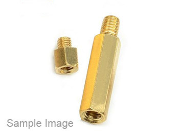 Brass Screw Bolt Single Head CircularM2*10 3(50PCS)