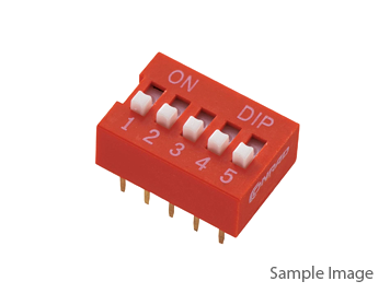 DIP Switch Red 6 Position 6P Terminal Pitch 2.54mm (10pcs) 