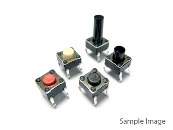 Pushbutton Switch Four pins Vertical 6*6*4.3mm (50pcs) 