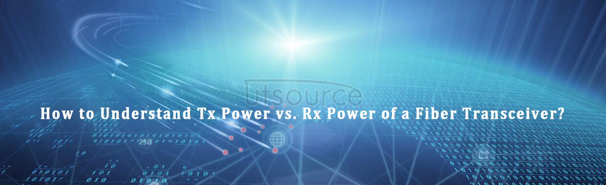Tx Power and Rx Power of a Fiber Transceiver