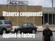 Utsource components applied in ACC Spas, factory overview.