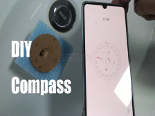 DIY a compass, when you put it to water.