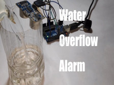 Water overflow alarm