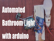Automated bathroom light with arduino