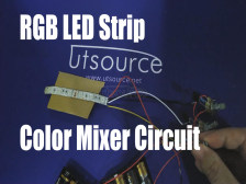 Powerful RGB LED strip, adjustable tricolor light