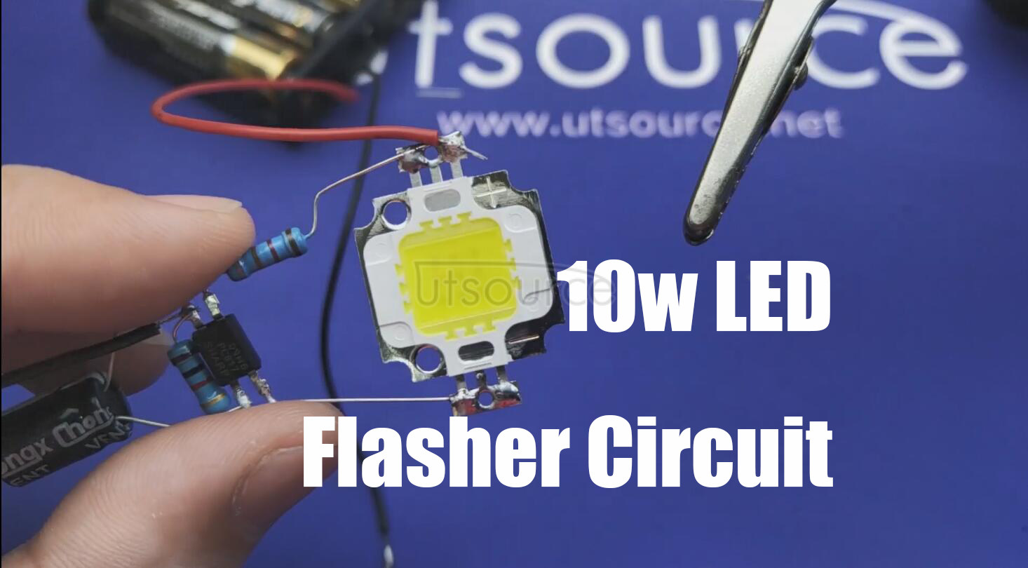 DIY 10w LED Flasher Circuit