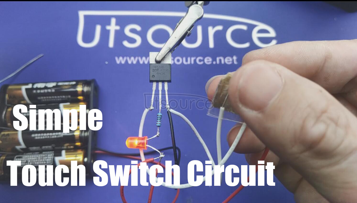 How to Make a Simple touch switch circuit using mosfet