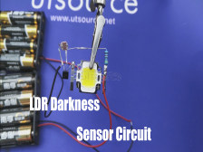 Simple LDR Darkness Sensor Circuit