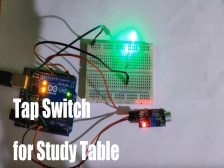 Tap switch for study table