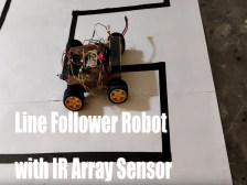 Line Follower robot with IR array Sensor