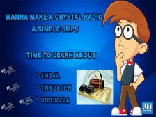 1N34A ,TNY280PN , VIPER22A application //crystal radio and SMPS