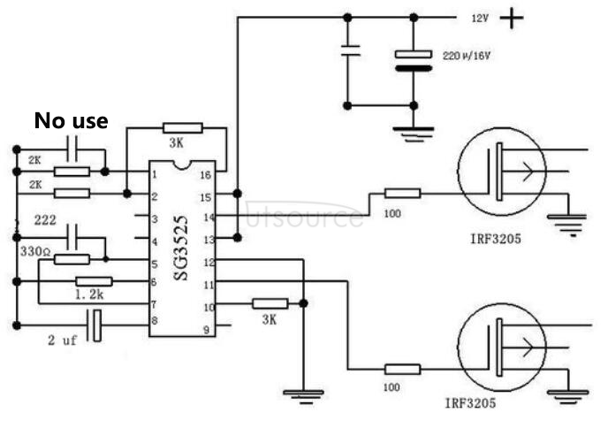 Two irf3205 inverter circuit diagrams