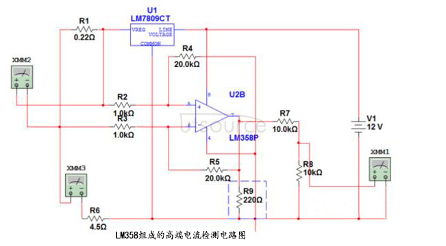 Circuit design based on LM358