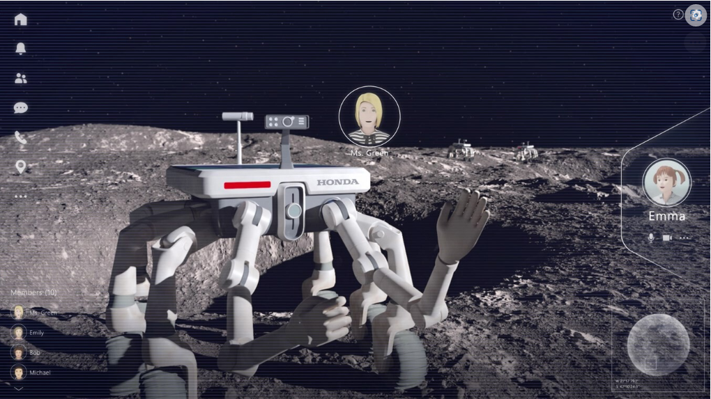 Honda не только продает автомобили, но и разрабатывает роботов, которые могут выходить в космос, управляясь с Земли.