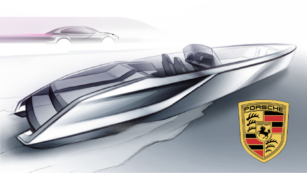 Исследуйте новые горизонты вместе с электрической лодкой Frauscher x Porsche 850 Fantom Air!