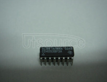 CD4053BF3A CMOS Analog Multiplexers/Demultiplexers with Logic Level Conversion