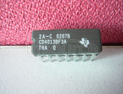 CD4013BF3A CMOS Dual D-Type Flip Flop