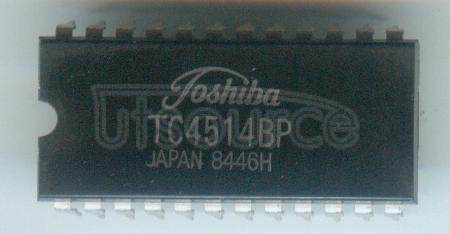 TC4514BP IC 4000/14000/40000 SERIES, OTHER DECODER/DRIVER, TRUE OUTPUT, PDIP24, 0.600 INCH, PLASTIC, DIP-24, Decoder/Driver