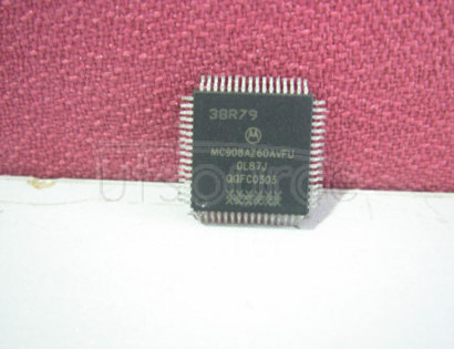 MC908AZ60AVFU Microcontroller, 8-Bit, FLASH, 8.4MHz, HCMOS, PQFP64, 20 X 20 MM, PLASTIC, QFP-64