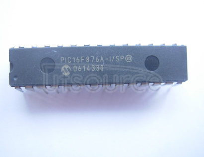 PIC16F876A-I/SP MCU CMOS 28 LD 20MHZ 8K FLASH, -40C to +85C, 28-SPDIP, TUBE