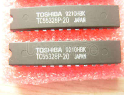 TC55328P-20 Static RAM, 32Kx8, 28 Pin, Plastic, DIP