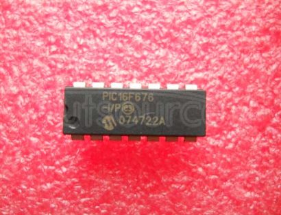 PIC16F676-I/P 14-Pin FLASH-Based 8-Bit CMOS Microcontrollers