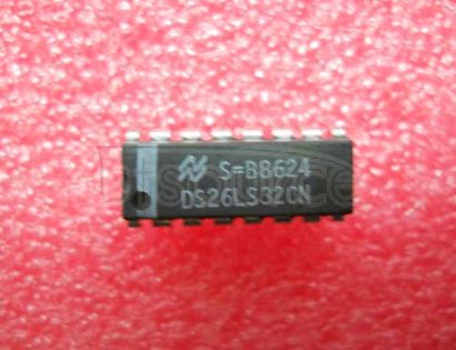 DS26LS32CN 0/4 Receiver RS422, RS423 16-PDIP