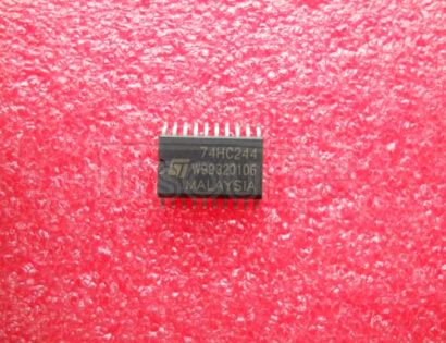74HC244M Octal buffer, line driver<br/> 3-state - Description: Octal Buffer/Line Driver<br/> Non-Inverting 3-State <br/> Logic switching levels: CMOS <br/> Number of pins: 20 <br/> Output drive capability: +/- 7.8 mA <br/> Power dissipation considerations: Low Power or Battery Applications <br/> Propagation delay: 9@5V ns<br/> Voltage: 2.0-6.0 V