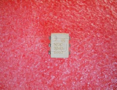 MOC3040 OPTICALLY COUPLED BILATERAL SWITCH LIGHT ACTIVATED ZERO VOLTAGE CROSSING TRIAC