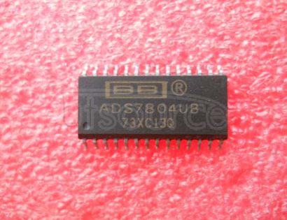 ADS7804UB Replaced by ADS8504 : 12-Bit 10us Sampling CMOS Analog-to-Digital Converter 28-SOIC -40 to 85