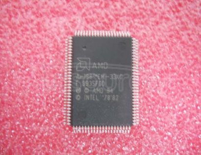AM186EM-33KC High Performance, 80C186-/80C188-Compatible and 80L186-/80L188-Compatible, 16-Bit Embedded Microcontrollers