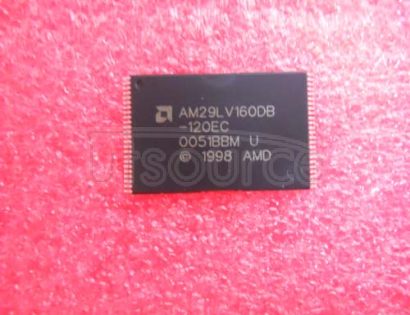 AM29LV160DB-120EC Flash Memory IC<br/> Memory Configuration:1M x 16 / 2M x 8<br/> Supply Voltage:3V<br/> Package/Case:48-TSOP<br/> Leaded Process Compatible:No<br/> Peak Reflow Compatible 260 C:No<br/> Supply Voltage Max:3.6V<br/> Access Time, Tacc:120ns RoHS Compliant: No
