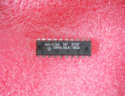 TIBPAL16L8-10CN HIGH-PERFORMANCE IMPACT-X E PAL CIRCUITS TIBPAL16L8-10CN HIGH-PERFORMANCE IMPACT-X E PAL CIRCUITS