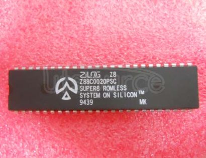 Z88C0020PSC CMOS SUPER8 ROMLESS MCU