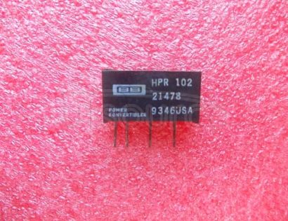 HPR102 DC-DC Converter<br/> Supply Voltage:5V<br/> Output Voltage:15V<br/> Number of Outputs:1<br/> Power Rating:0.75W<br/> Mounting Type:PC Board Surface Mount<br/> Series:HPR<br/> Approval Categories:ISO9001 Certified<br/> Isolation Voltage:750V<br/> Lead Pitch:0.100"