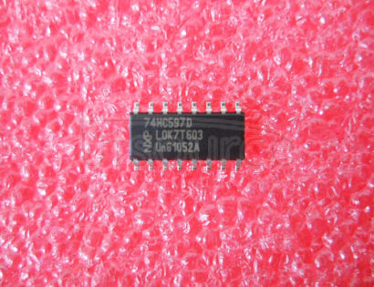74HC597 8-bit shift register with input flip-flops