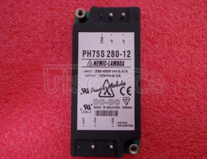 PH75S280-12 Simple function, 50 to 600W DC-DC converters