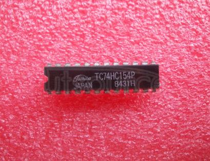 TC74HC154P IC HC/UH SERIES, OTHER DECODER/DRIVER, INVERTED OUTPUT, DIP24, 0.300 INCH, DIP-24, Decoder/Driver