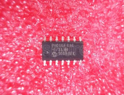PIC16F616-I/SL 14-Pin Flash-Based, 8-Bit CMOS Microcontrollers