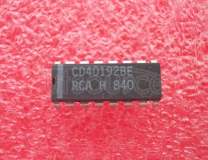 CD40192BE CMOS PRESETTABLE UP/DOWN COUNTERS(DUAL CLOCK WITH RESET)