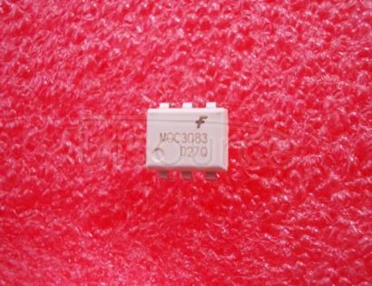 MOC3083M 6-Pin DIP 800V Zero Crossing Triac Driver Output Optocoupler<br/> Package: DIP-W<br/> No of Pins: 6<br/> Container: Bulk