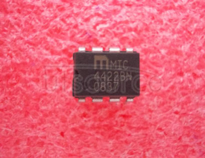 MIC4422BN MOSFET Driver IC<br/> MOSFET Driver Type:Single Driver, Low Side Non-Inverting<br/> Peak Output High Current, Ioh:9A<br/> Rise Time:20ns<br/> Fall Time, tf:24ns<br/> Load Capacitance:10000pF<br/> Package/Case:8-DIP<br/> No. of Drivers:1<br/> Supply Voltage Max:18V RoHS Compliant: No