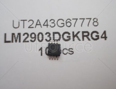 LM2903DGKRG4 Programmable Low-Power Operational Amplifier 8-SOIC -40 to 85