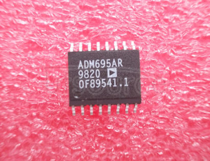 ADM695AR Analog Switch / Multiplexer Mux IC<br/> Analog Switch Function:High-Speed<br/> Package/Case:16-SOIC<br/> Leaded Process Compatible:Yes<br/> Leakage Current:1nA<br/> On Resistance, Rdson:50ohm<br/> Peak Reflow Compatible 260 C:Yes RoHS Compliant: Yes
