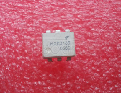 MOC3163M 6-Pin 600V Zero Crossing Triac Driver Output Optocoupler<br/> Package: DIP-W<br/> No of Pins: 6<br/> Container: Bulk