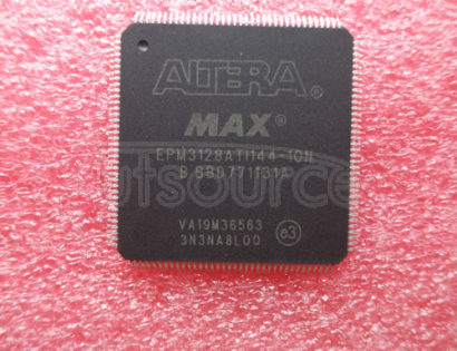 EPM3128ATI144-10N MAX&#174<br/> 3000A Family: Low-Cost CPLDs<br/> 144 pin TQFP<br/> -40 to 105&#176<br/>C