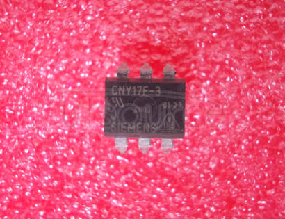 CNY17F-3 6 Pin, DIP, Phototransistor Detector w/o Base, CTR 100-200 @ 10mA, 5V Optocoupler